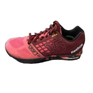 Reebok Womens 7.5 CrossFit Nano 5.0 CF 0021 Red Kevlar Cross Training Gym Shoes